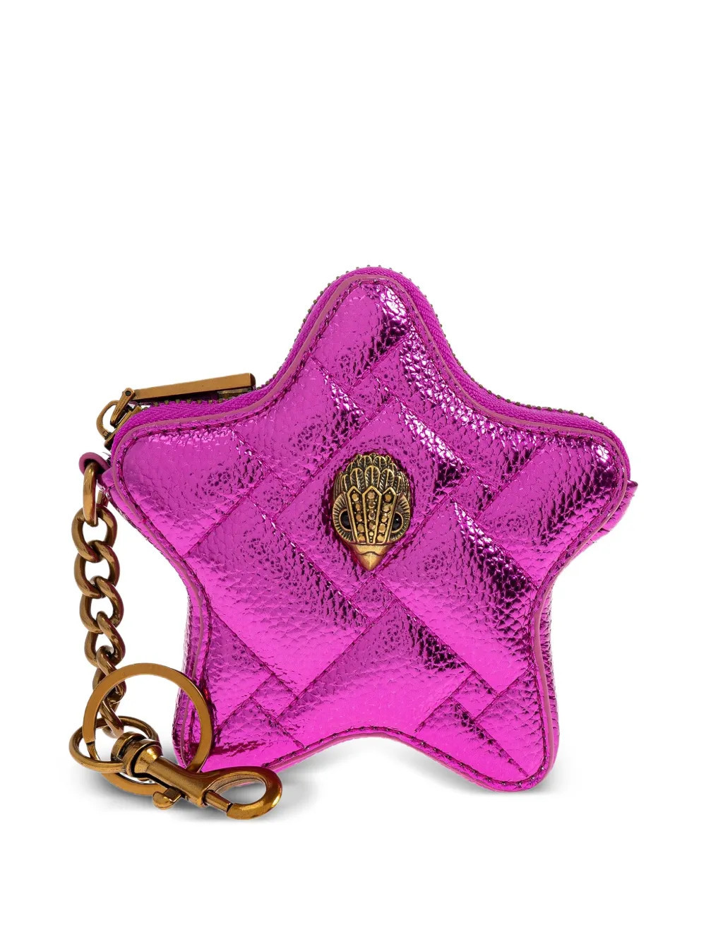 Kurt Geiger London Kensington Star quilted keyring - Pink | Farfetch Global