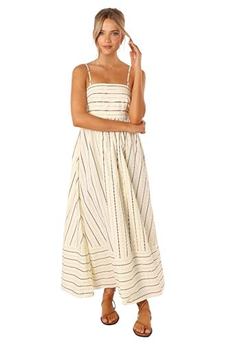 Petal & Pup Pixie Maxi Dress - Beige Tan XS | Amazon (US)