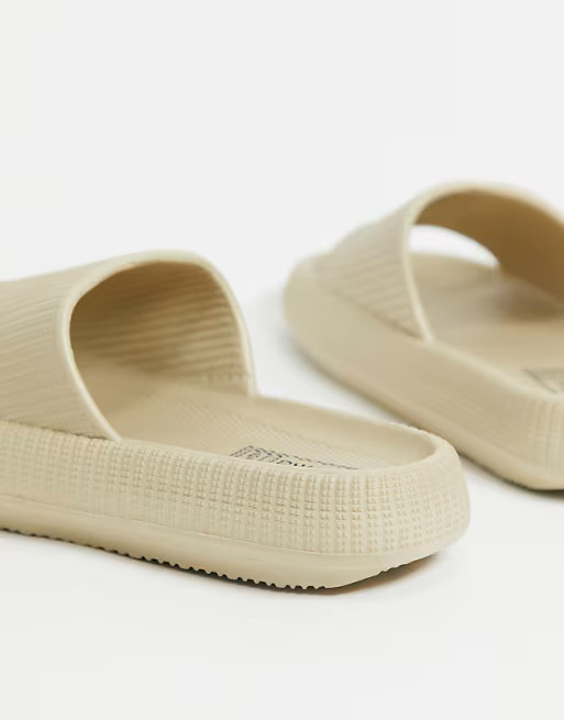 Bershka slide in sand | ASOS (Global)
