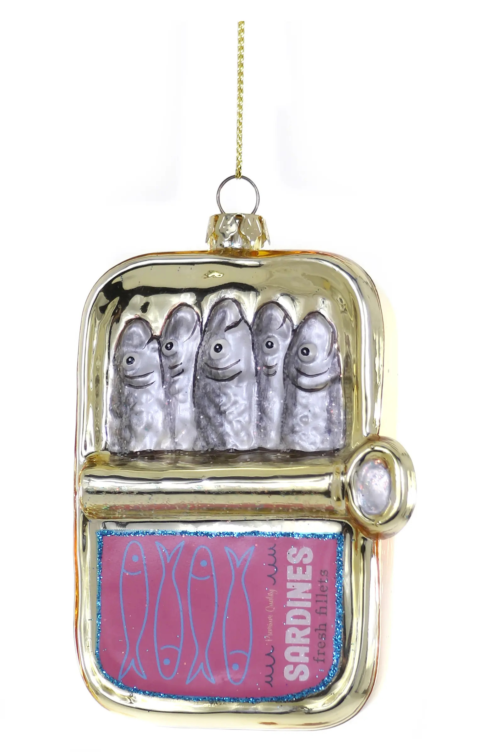 Sardines Glass Ornament | Nordstrom