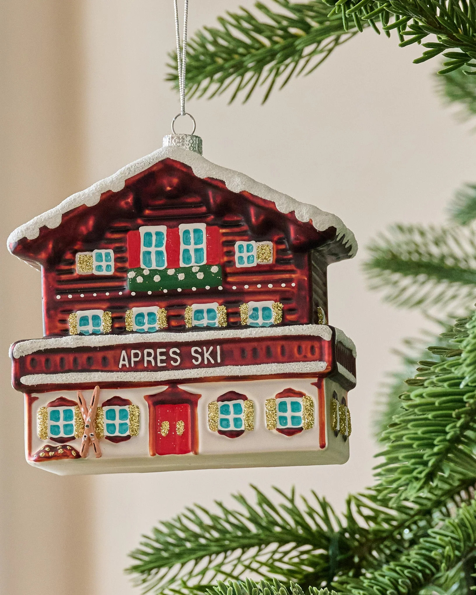 Ski Lodge Ornament | Magnolia