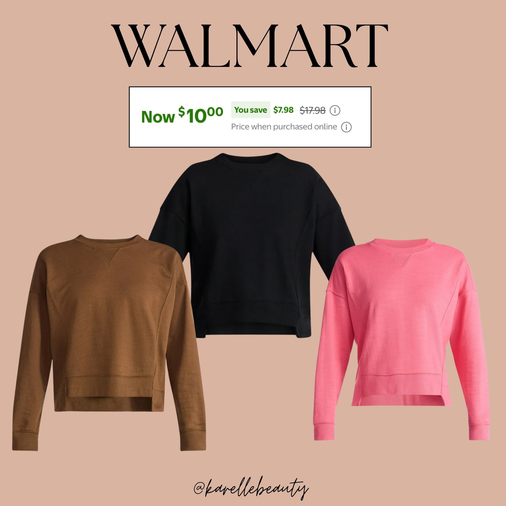 Time and Tru Ribbed Sweatshirt. 