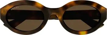 Gucci 53mm Small Oval Sunglasses | Nordstrom | Nordstrom