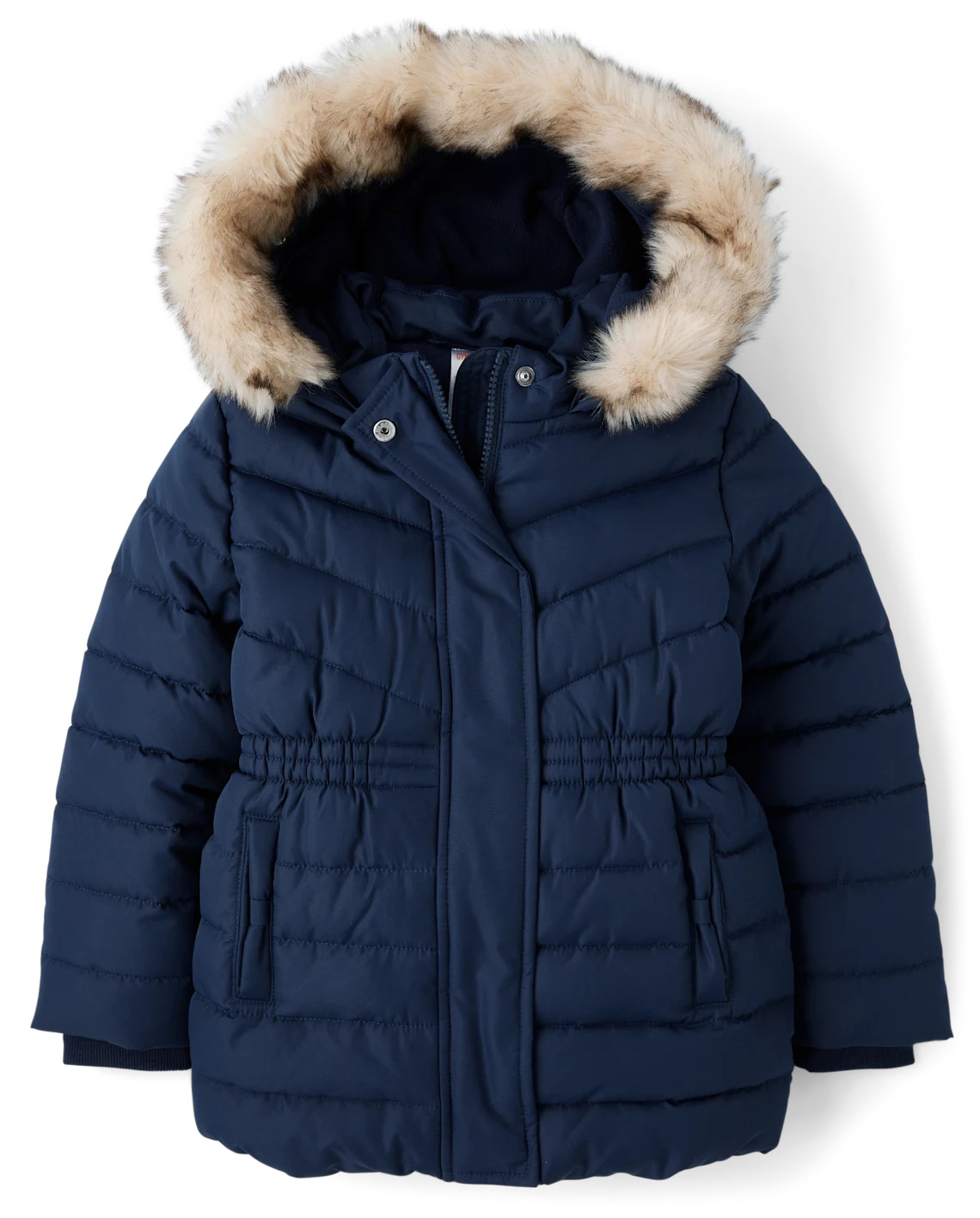 Girls Long Sleeve Long Puffer Jacket - Little Essentials - RED | Gymboree | Gymboree