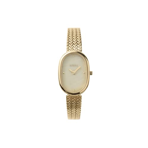 Breda Women's 'Jane Tethered' Gold and Mesh Bracelet Watch, 23MM | Amazon (US)
