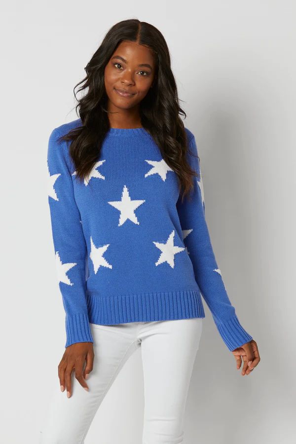 Indigo Blue Star Sweater | Sail to Sable