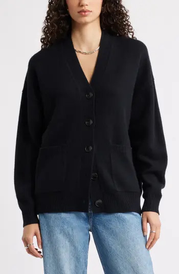 V-Neck Wool & Cashmere Cardigan | Nordstrom