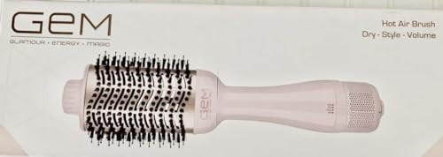 GEM Hot Air Styling Brush for Dry - Style - Volume for Dry Style Blow Dryer Brush, Baby Pink | Amazon (US)