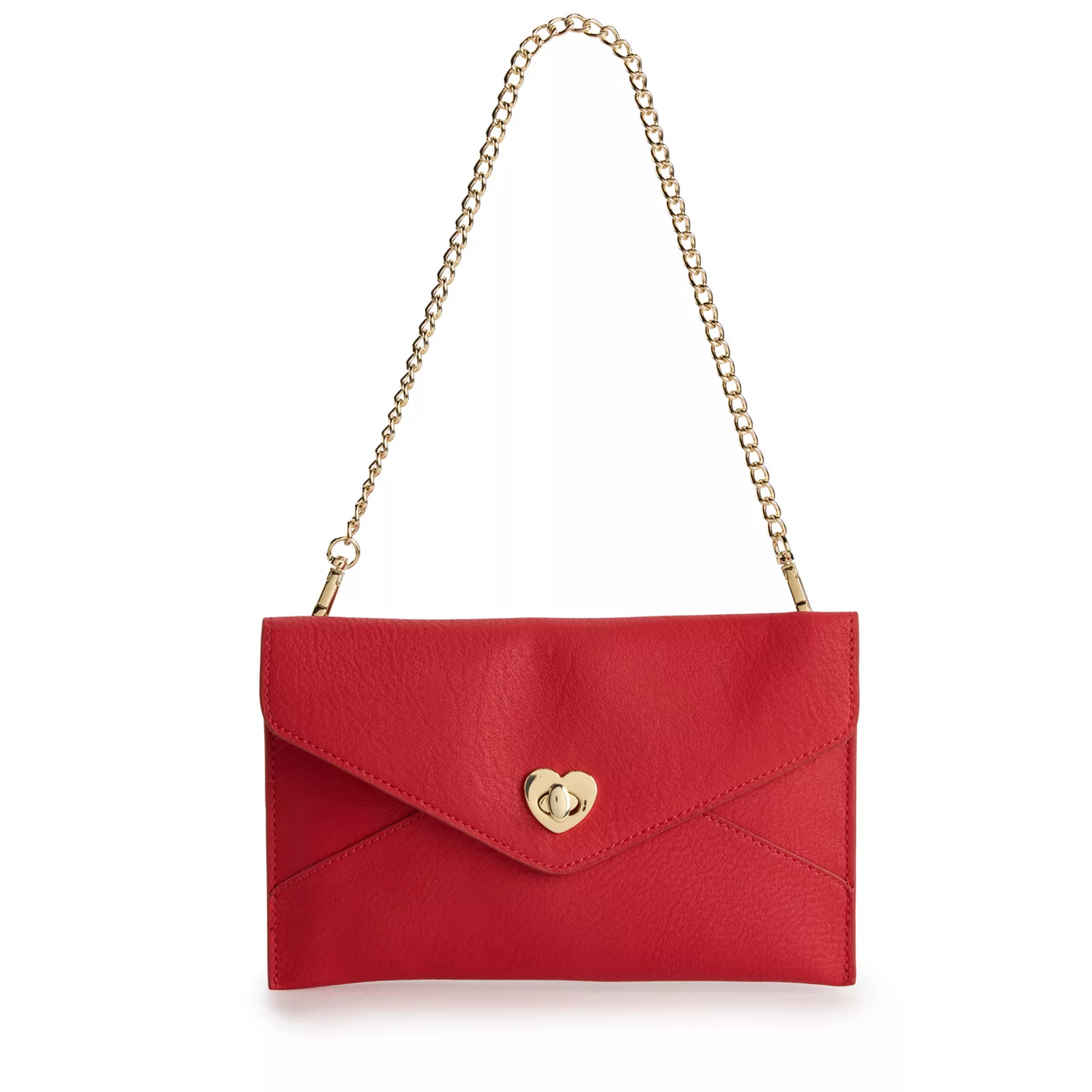 LC Lauren Conrad Dani Heart Envelope Shoulder Bag | Kohl's