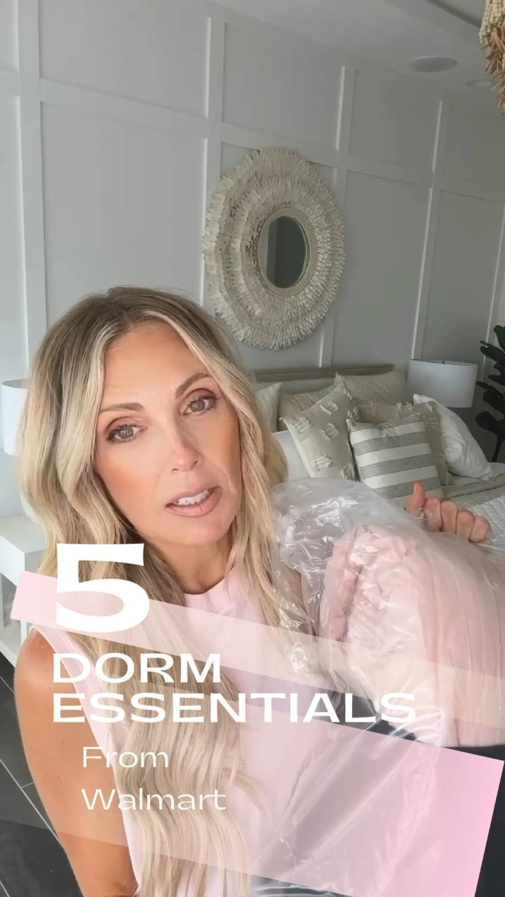 Designing dorm rooms and teen spaces can be overwhelming ... but here's an easy way to break it down using 5 budget-friendly essentials from @walmart ! (I'll be donating everything here to a freshman student in need. Details at the bottom of the caption.)

1. Start with a pillow headboard for an elevated look. Use double-sided tape to stick against the wall if needed.

2. Layer a neutral duvet cover with a colored comforter for a pop of color and softness.

3. Hang two smaller pieces of art, one longer print or a round, lightweight mirror above the bed.

4. Place a rug in between two twin beds in a traditional dorm room or a larger rug under a full bed. I ADORE this boho blush rug I found for roughly $50 at Walmart!

5. Add pillows! I like to style three plush accent pillows on top of shams for added comfort!

I’ve done all of the work for you! You can find this entire curated look, with more decorative accents, linked on my LTK! 

*If you know of a rising freshman student who'd like this dorm room look, please message me below or comment to alert me to a DM. 

#walmartpartner #walmart #walmartbacktoschool #walmartdorm #girlsdorm #dormroom #dormdecor


#LTKfamily #LTKBacktoSchool