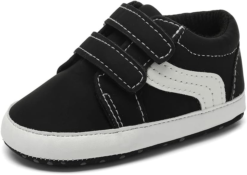 Clowora Unsex Baby Boys Girls Canvas First Walkers Shoes,Newborn Infant Non Slip Soft Sole Crib C... | Amazon (US)