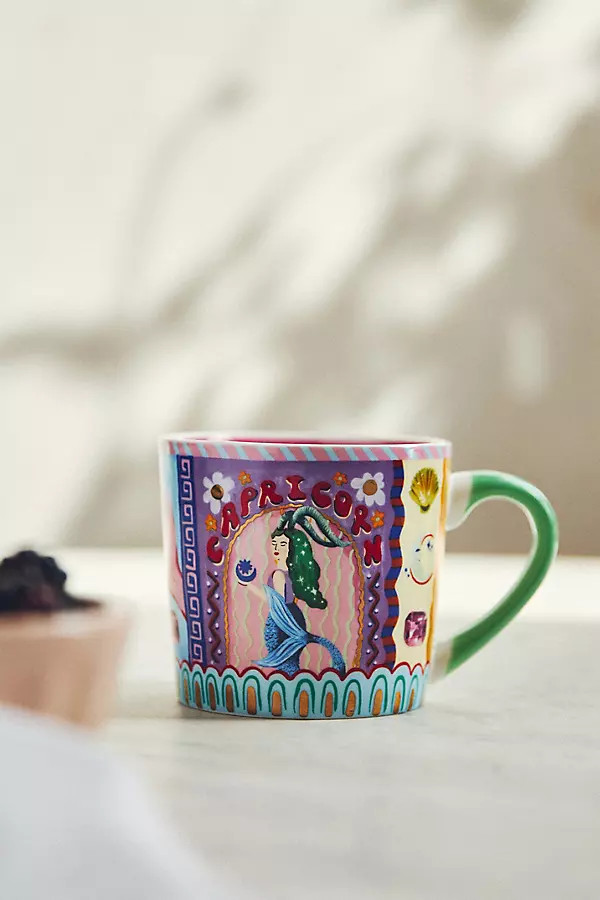 Stoneware Zodiac Mug | Anthropologie (US)