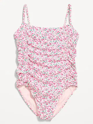 Ruched One-Piece Swimsuit | Old Navy (US)