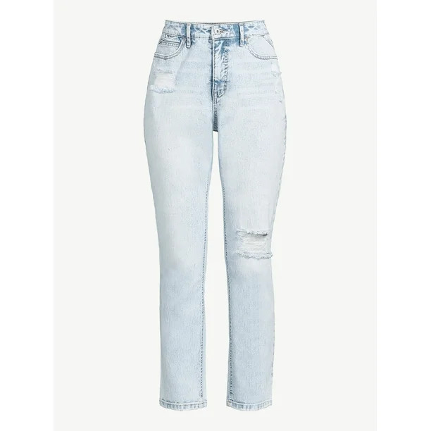 Sofia Jeans by Sofia Vergara Women's High-Rise Curvy Girlfriend Jeans - Walmart.com | Walmart (US)