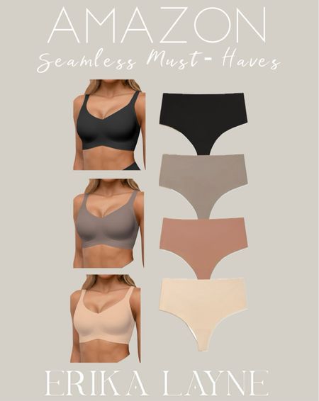 My favorite Seamless Full Coverage Bra & high waisted thongs from Amazon 🤍  #amazonfinds

#LTKfindsunder50