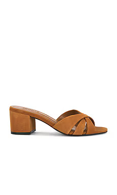 Schutz Keefa Block Mule in Cuoio Brown from Revolve.com | Revolve Clothing (Global)