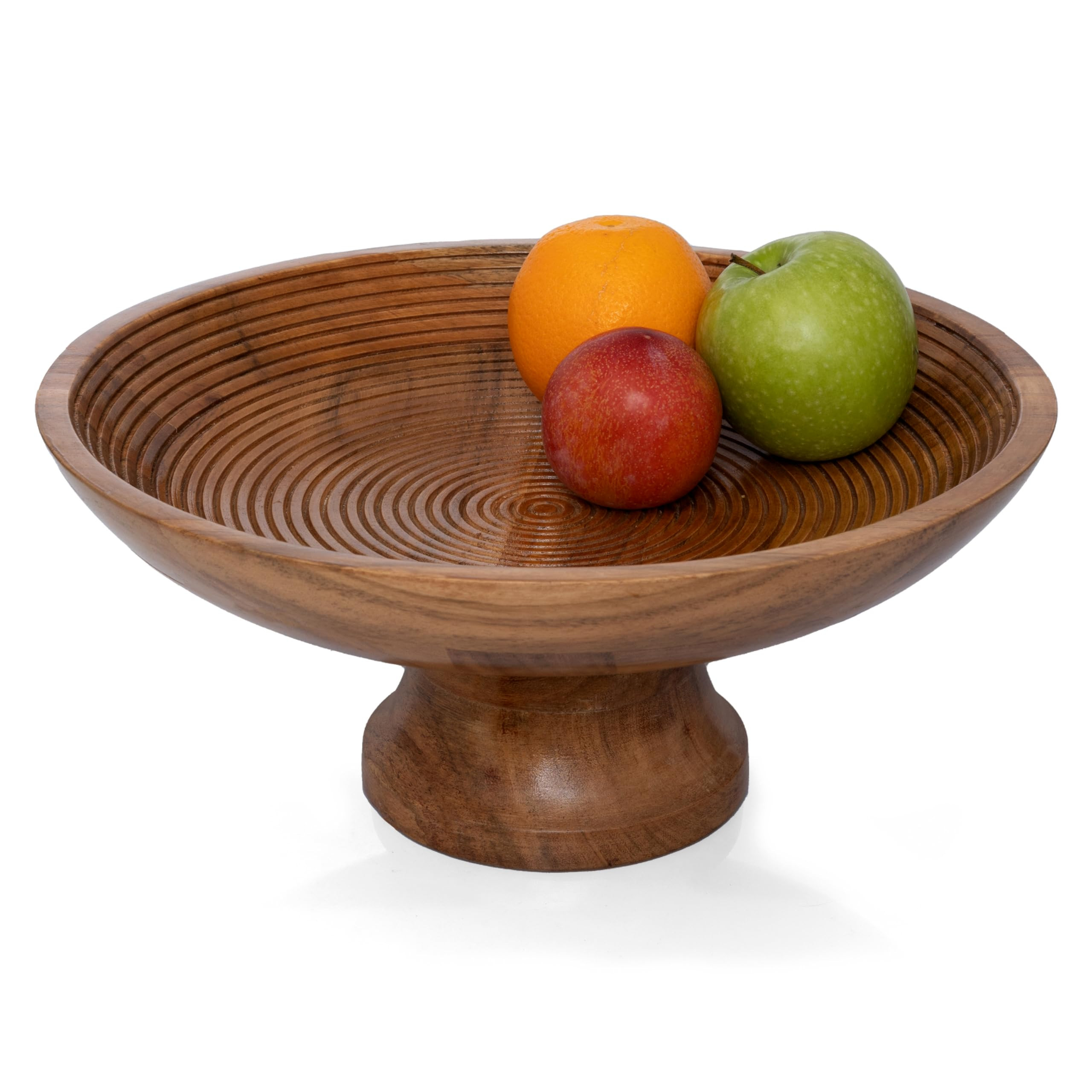 Folkulture Wood Fruit Bowl or Rustic Fruit Bowls for Farmhouse Décor, Fruit Bowl for Kitchen Cou... | Amazon (CA)