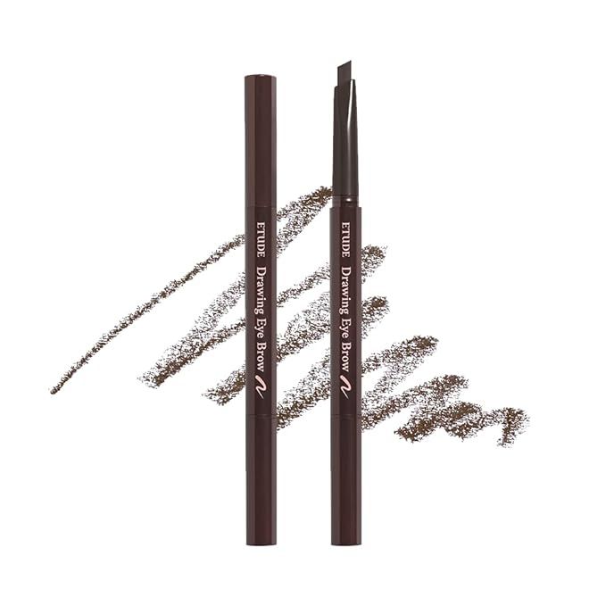 ETUDE Drawing Eye Brow 0.25g #1 Dark Brown 21AD | Long-Lasting Eyebrow Pencil for Soft Textured N... | Amazon (US)