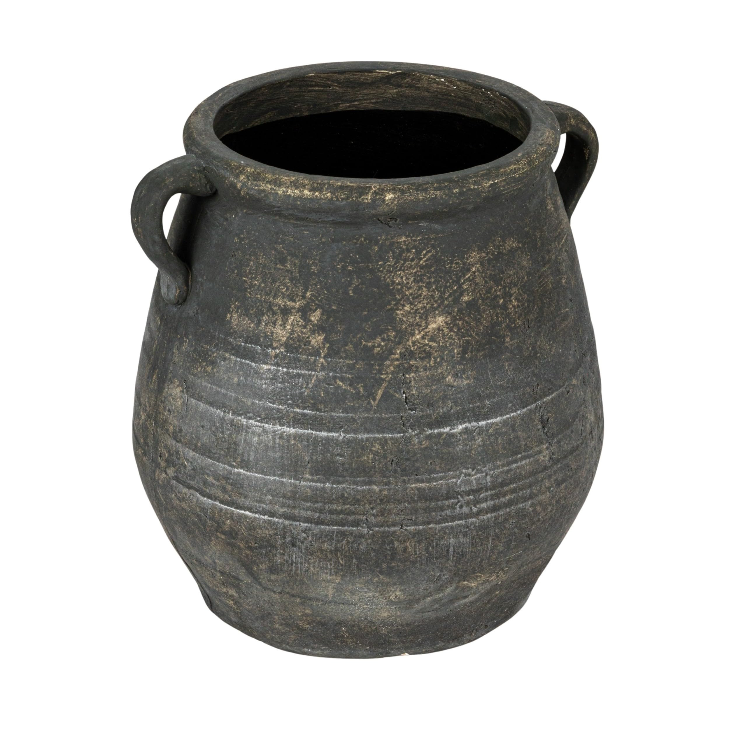 Creative Co-Op Whitewashed Terra-Cotta Urn, Grey | Amazon (US)