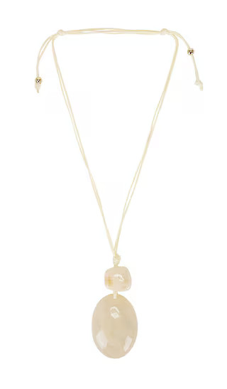 Luma Cord Necklace in White & Marble | Revolve Clothing (Global)