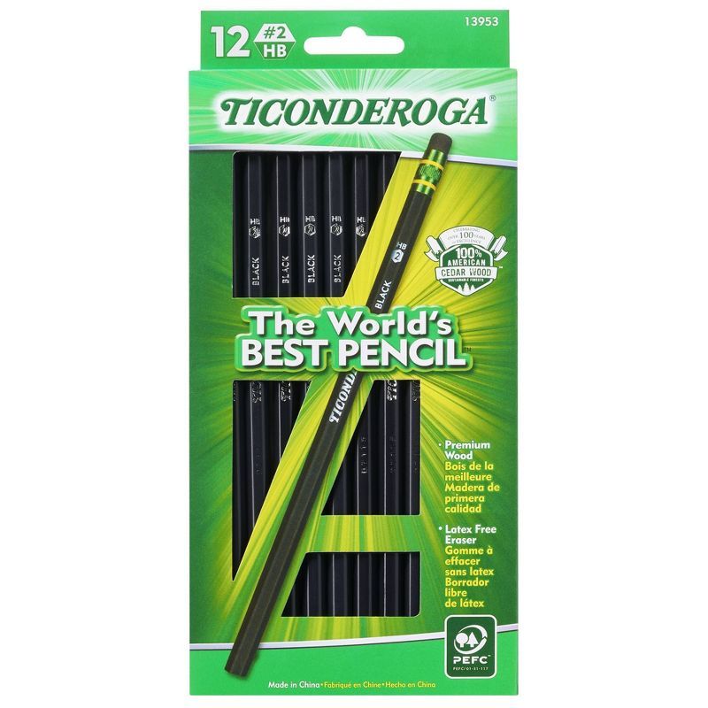 Ticonderoga #2 Wooden Pencils, 0.7mm, 12ct | Target