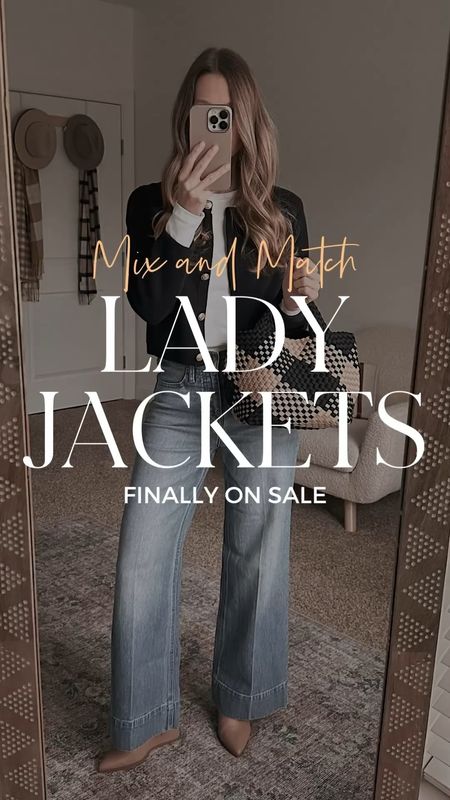 I crew lady jackets finally on sale! Love them with wide leg trouser jeans! 

#LTKsalealert #LTKworkwear #LTKover40