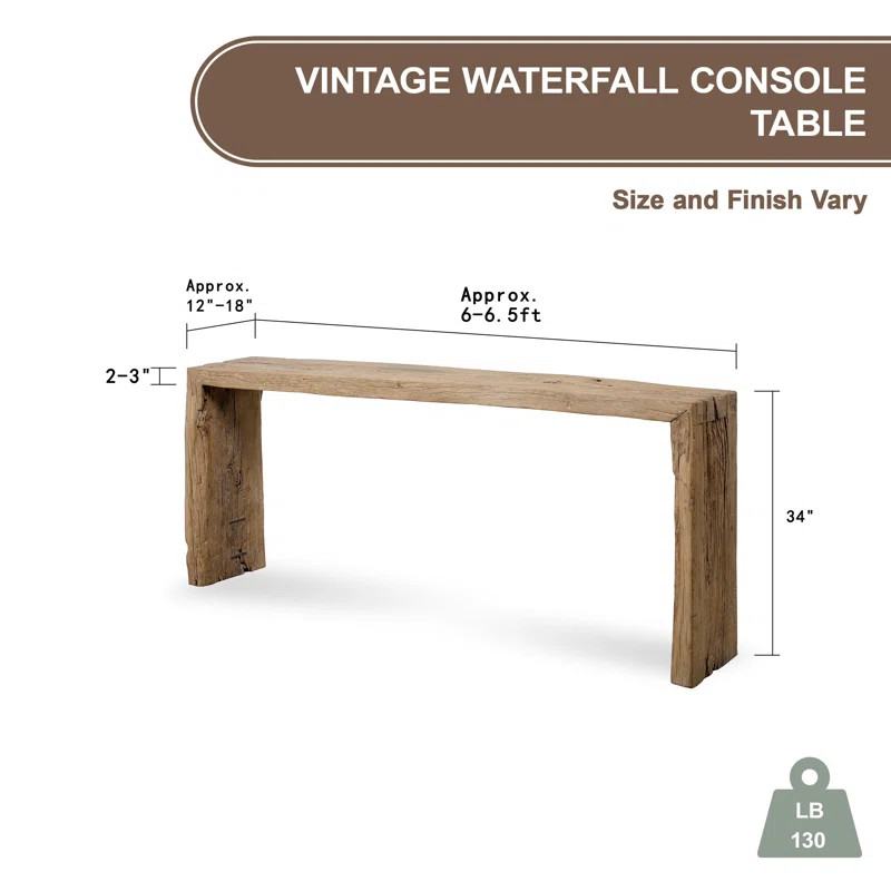 72'' Solid Wood Console Table | Wayfair North America