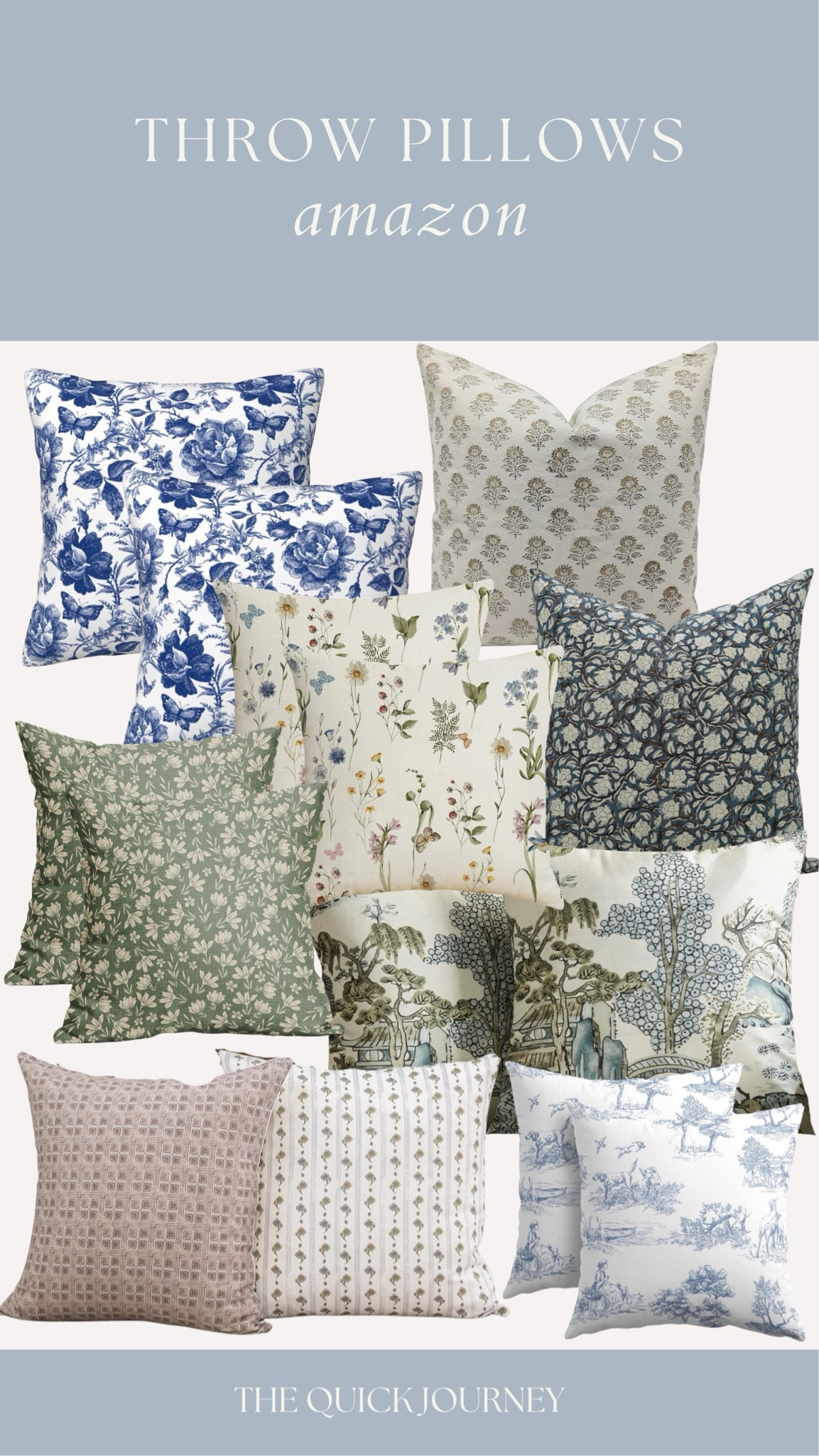 Throw pillows from Amazon 

Amazon home finds, cottage core home from Amazon, Amazon pillows 