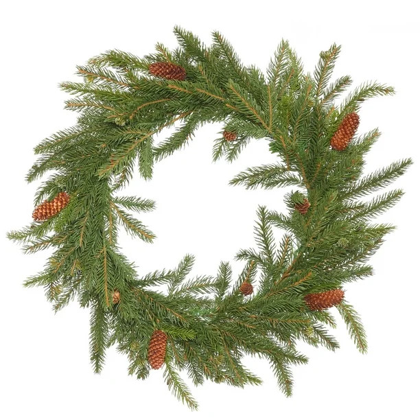 Vickerman Polyethylene Unlit Spruce Wreath, 21" (Multi-color) - Walmart.com | Walmart (US)