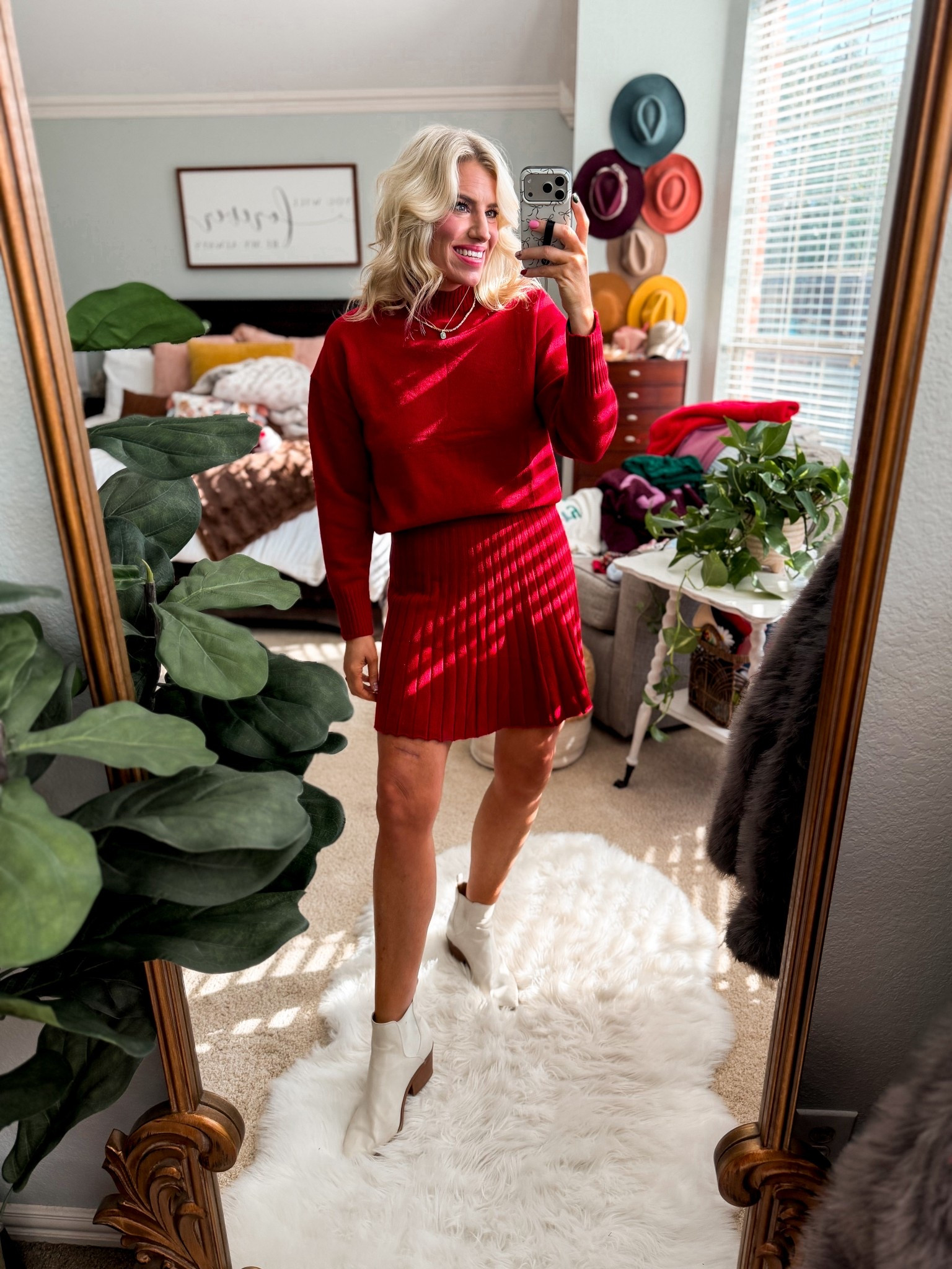 Candlelight service OOTD 
Sweater + skirt set
Fits tts and is great quality 
Tons of colors 

#LTKFindsUnder50 #LTKOver40 #LTKHoliday