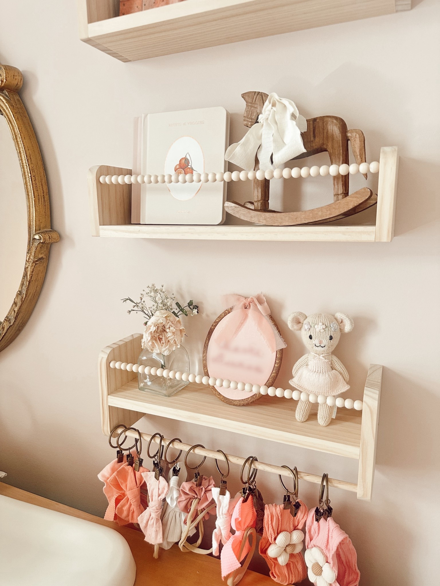 Just obsessed with this Amazon shelving it’s so affordable! And perfect for a boy or a girl nursery!! I got little curtain hooks off of Amazon as well to hang her bows!! 

#LTKBaby #LTKHome #LTKU