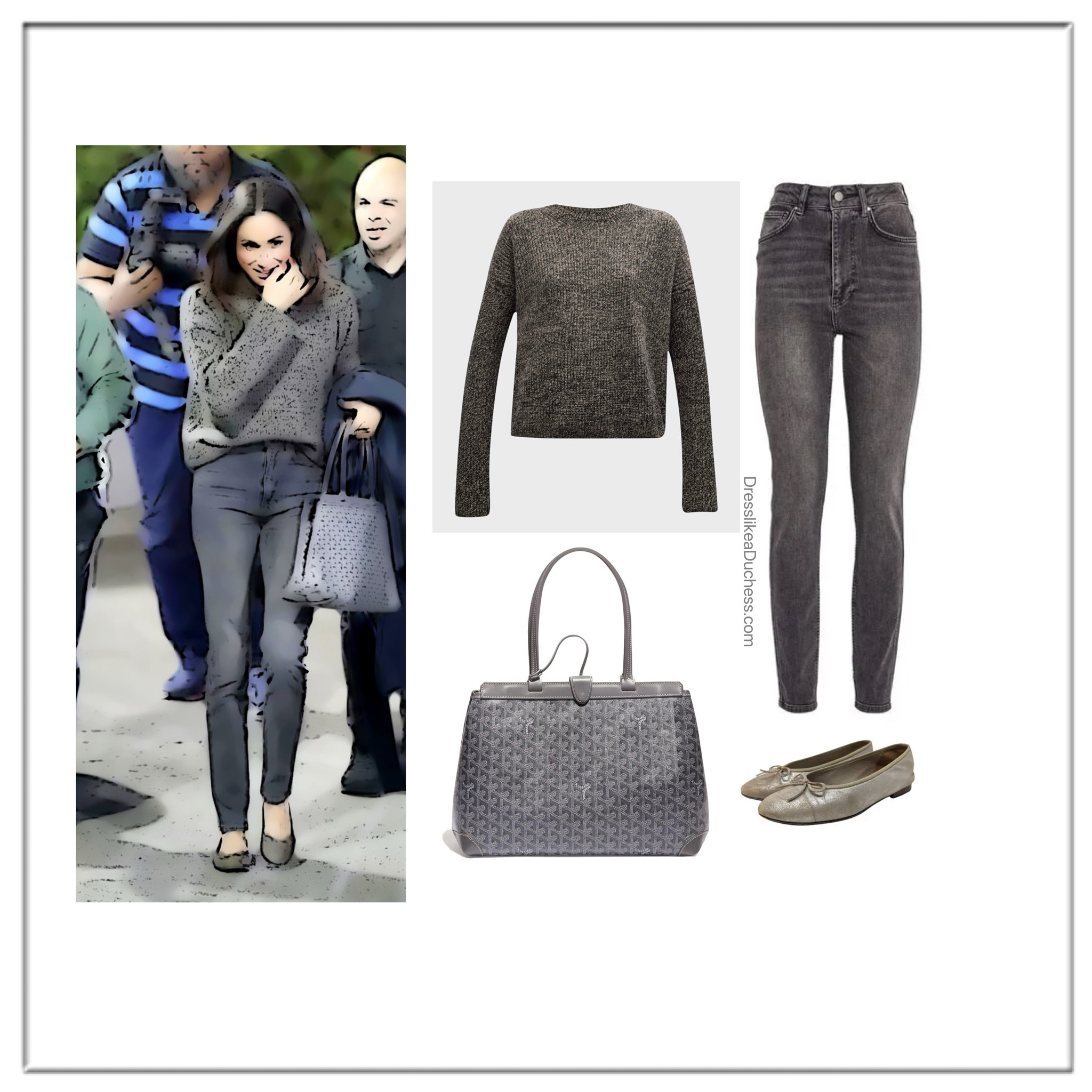 Meghan Markle Annie Bing beck and La Ligne sweater 