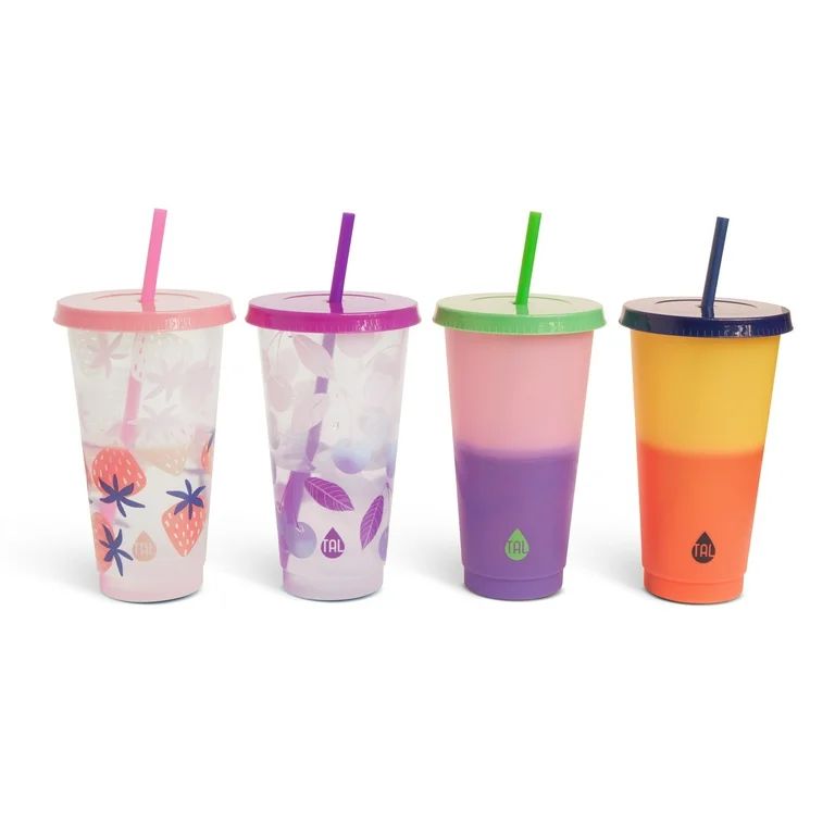 TAL Color Changing Cups 24oz 4-Pack, Fruits | Walmart (US)