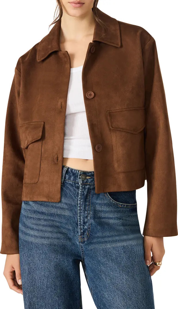 Steve Madden Faux Suede Trucker Jacket | Nordstromrack | Nordstrom Rack