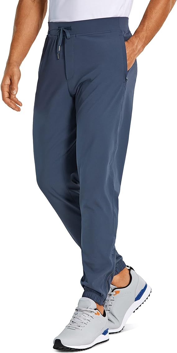 CRZ YOGA Mens 4-Way Stretch Golf Joggers with Pockets 28''/30"/32" - Work Sweatpants Track Gym At... | Amazon (US)
