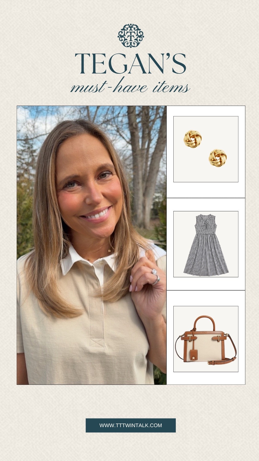 Tegan’s go-to pieces right now and the ones she keeps reaching for. The gold knot earrings, checked dress, and structured bag all keep things simple but styled. Easy picks that work for everyday plans and still feel put together.

#LTKSeasonal #LTKMidsize #LTKOver40