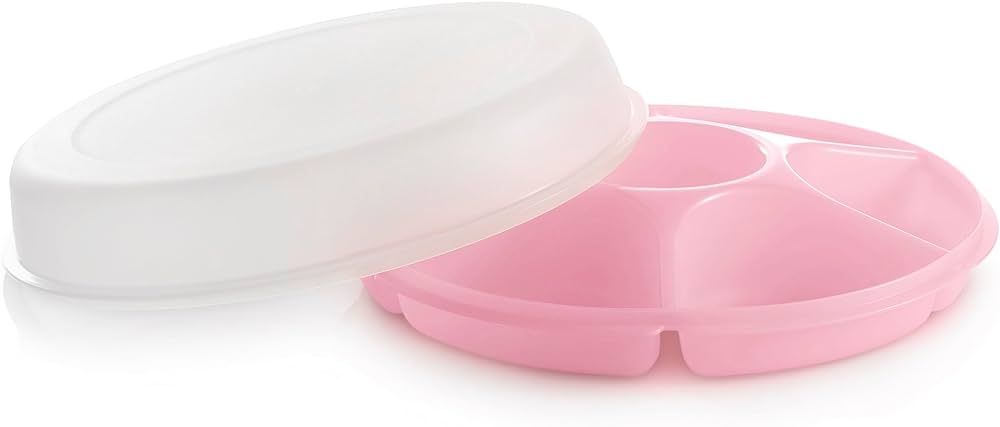 Tupperware Serving Center Set - 6 Compartment Serving Tray and Party Platter - Food Storage Conta... | Amazon (US)