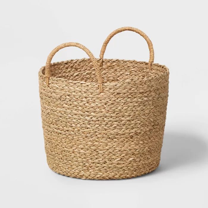 Round Woven Seagrass Basket Natural - Brightroom&#8482; | Target