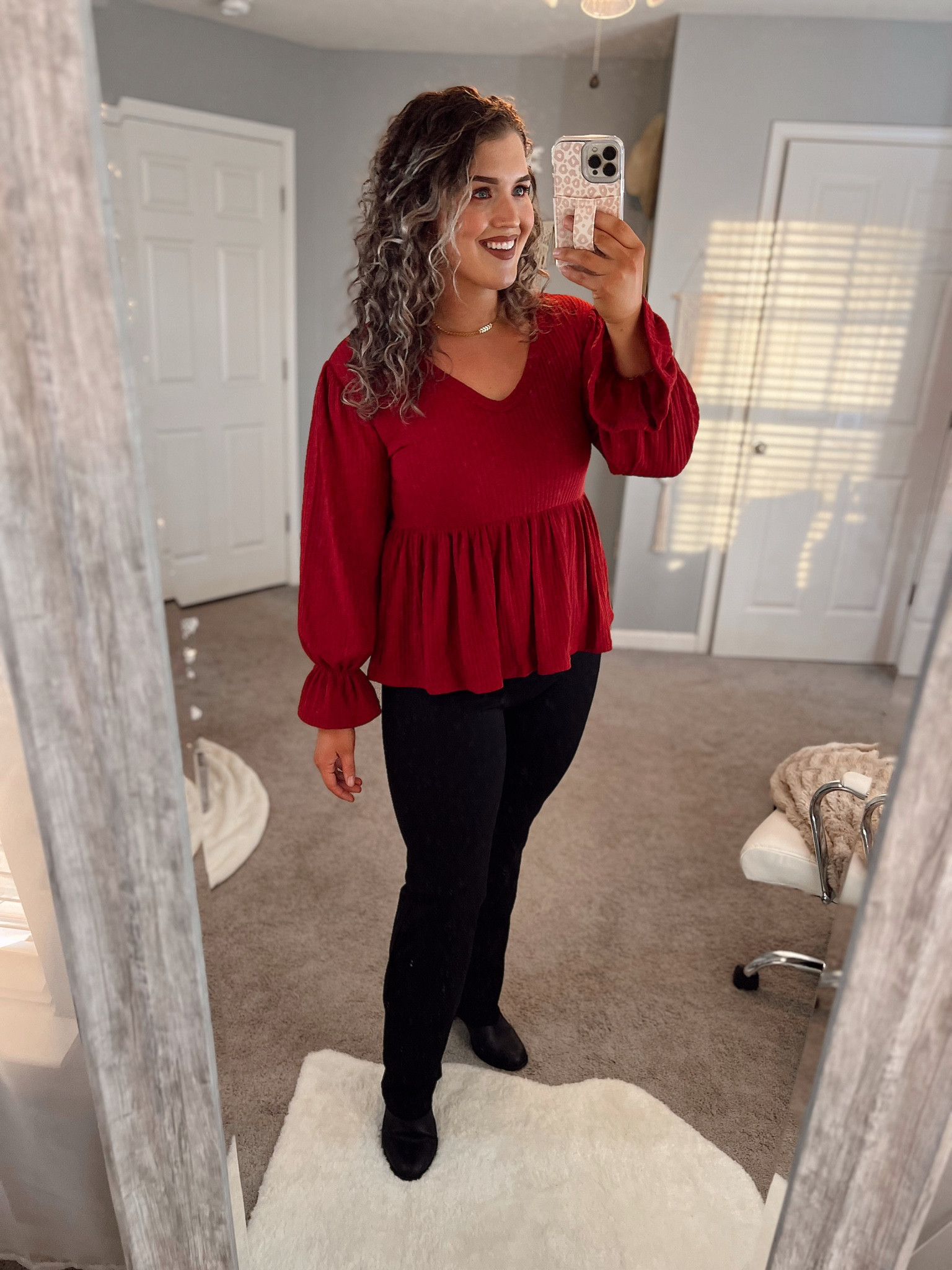 Midsize Fall office outfit 💼
Top: XL 
Pants: XL 
#businesscasual #officeoutfit #ootd #casualstyle #dresspants #slacks #boots #booties #peplumtop #longsleeve #midsizeoutfits #fallfashion #fallfashion #amazonfinds 

#LTKworkwear #LTKcurves #LTKCyberweek