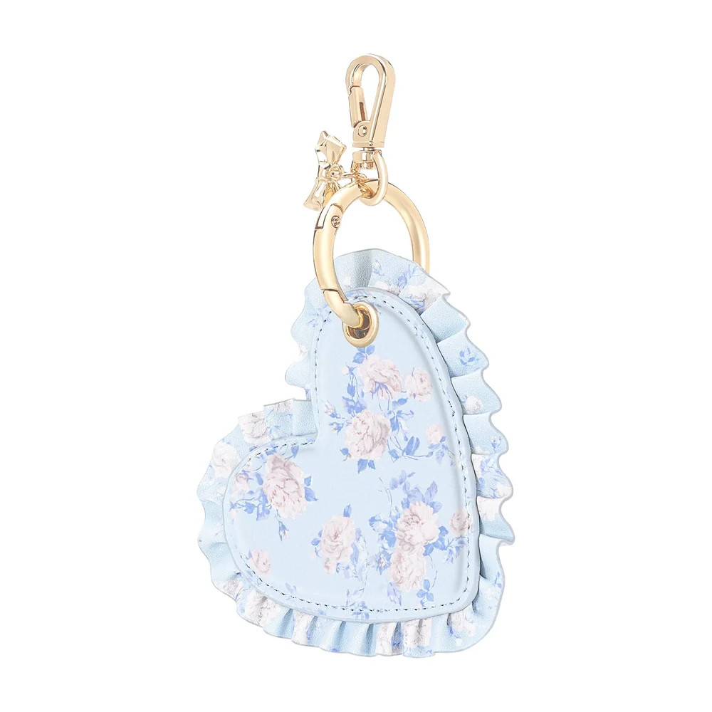 Case-Mate x LoveShackFancy Ruffled Heart AirTag Keychain Charm | Case-Mate