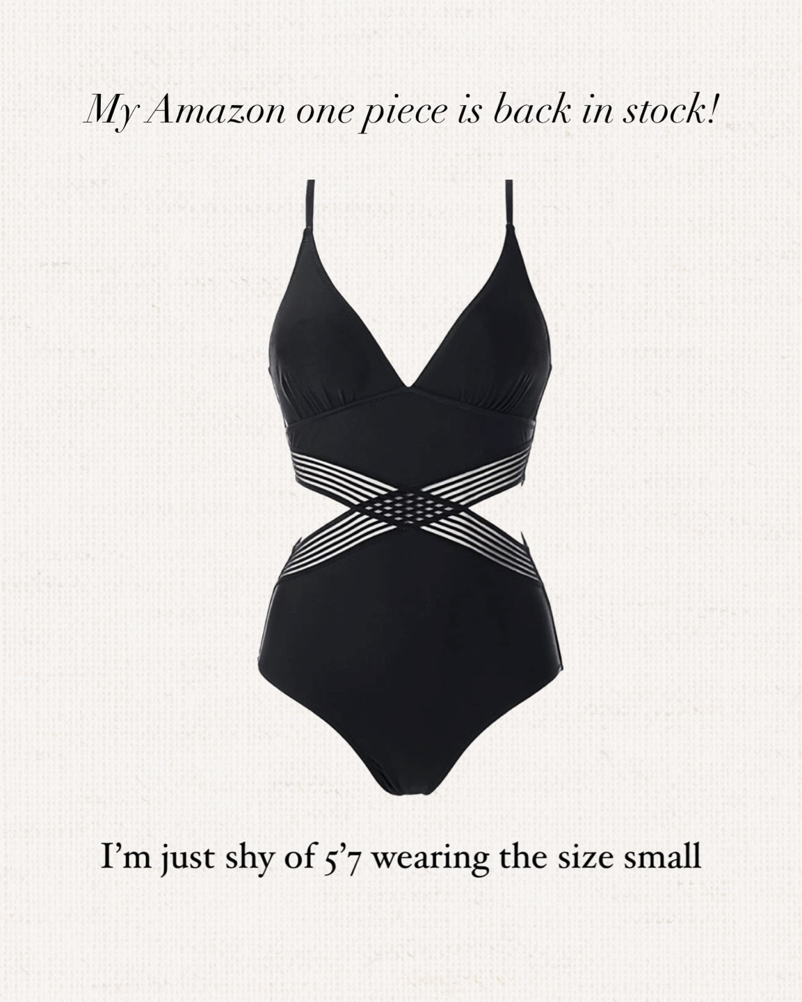Swimsuit is currently on sale! Just shy of 5-7” wearing small, StylinByAylin 

#LTKstyletip #LTKunder100 #LTKSeasonal
