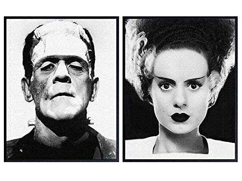 Frankenstein, Bride Poster Set - Gift for Vintage Hollywood Horror Monster Movie, Goth, Gothic Fa... | Amazon (US)