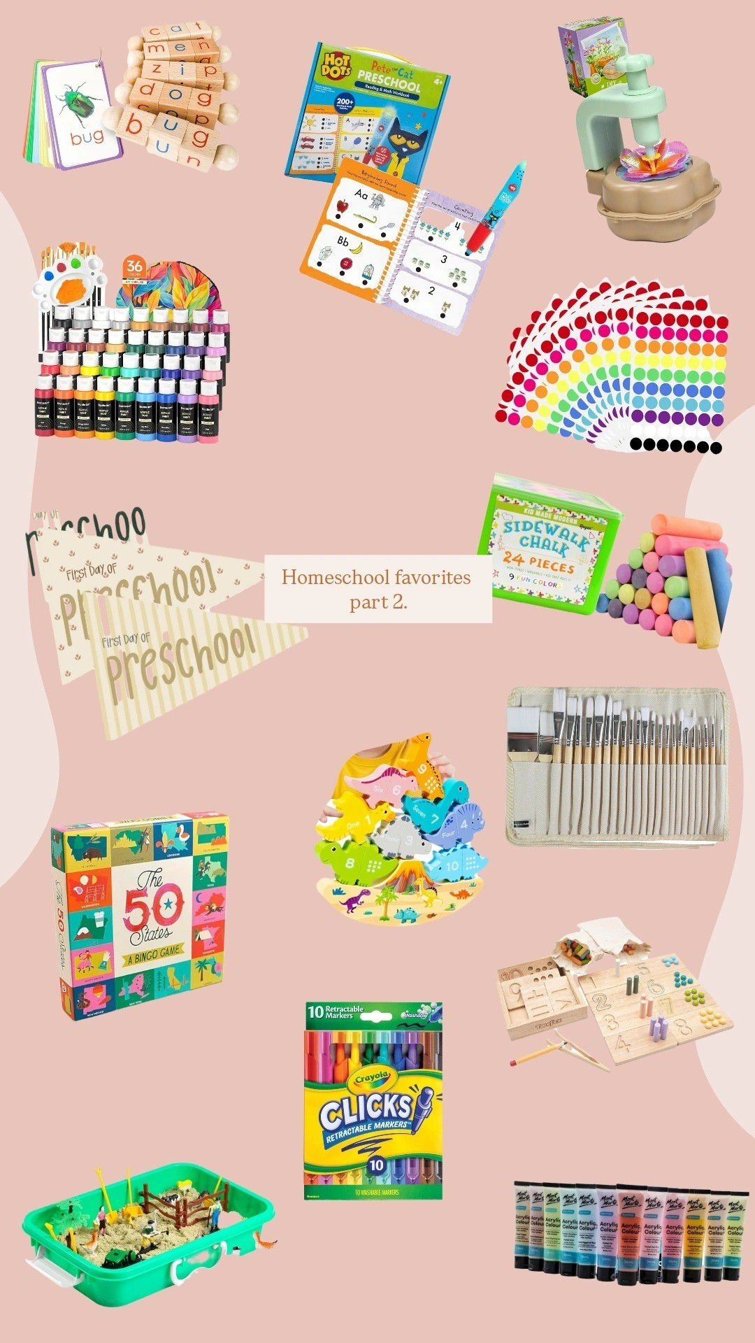 Sharing more of what we use in our daily homeschool & what kids use to make their activities more educational ⭐️☺️💗 #kidslearningonthego #stuffweuse #education #kindergarten 

#LTKKids #LTKFamily #LTKHome