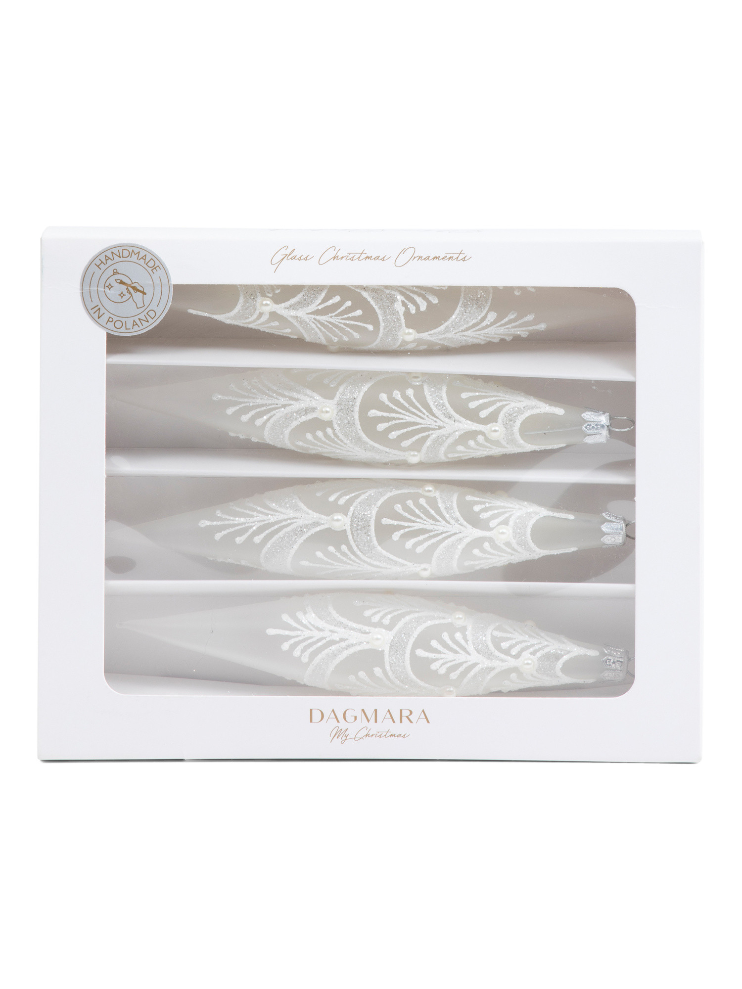 Handcrafted In Poland 4pc Icicles Ornament Set | TJ Maxx