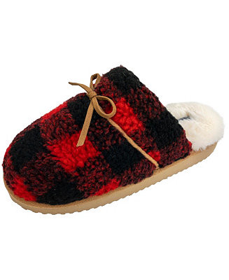 IZOD Women's Dana Sherpa Scuff Slippers - Macy's | Macy's