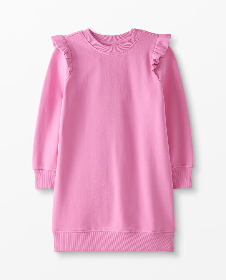 Ruffled Dress In French Terry | Hanna Andersson