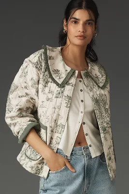Forever That Girl Quilted Toile Jacket | Anthropologie (US)
