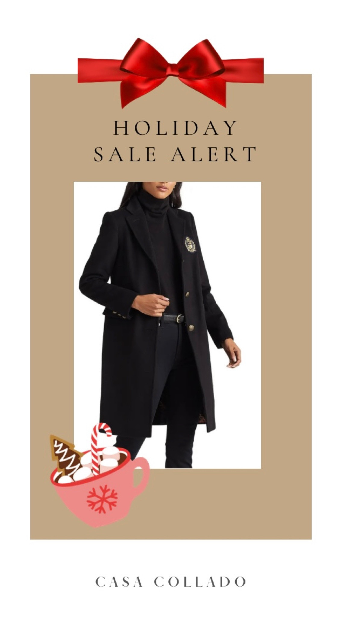 Go out in style with this beautiful classic coat. 

#LTKSeasonal #LTKGiftGuide #LTKHoliday