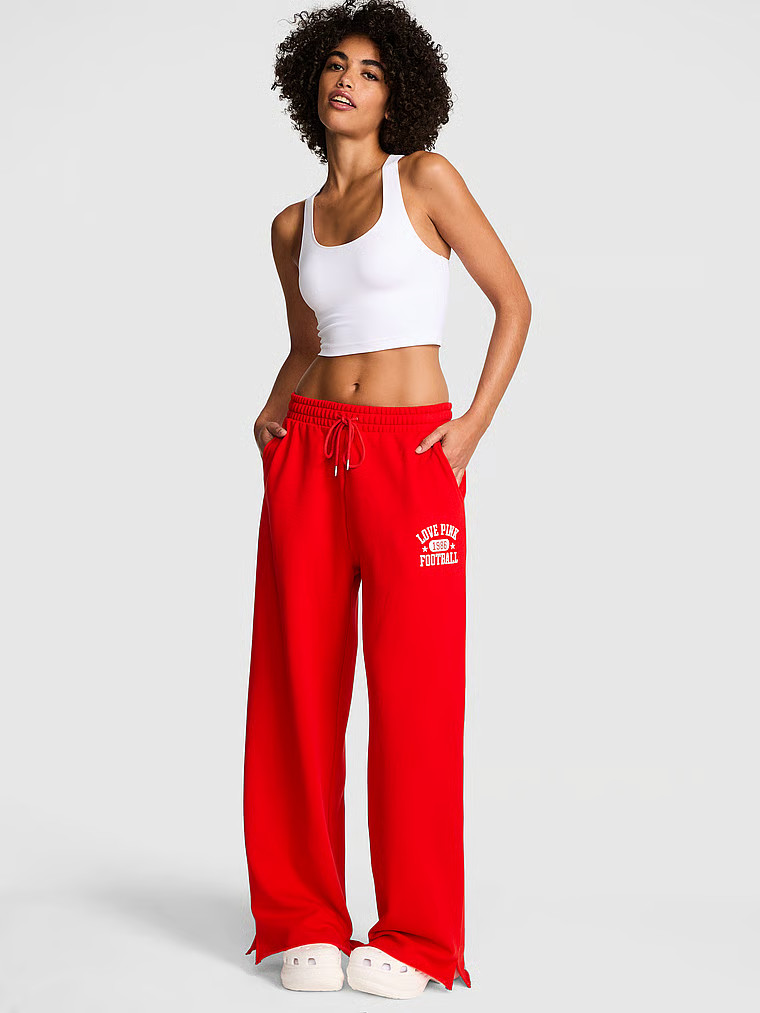 Ivy Fleece Wide-Leg Split-Hem Sweatpants | Victoria's Secret (US / CA )