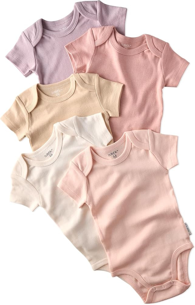 Butterblu Avery 5-Pack Short Sleeve Bodysuits 100% Organic Cotton Baby Clothes for Boys and Girls | Amazon (US)